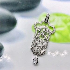 Sterling Silver Cubic Zircona Pendant